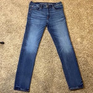 2 Pair Men’s Blue Denim American Eagle AirFlex + Jeans 32W 32L